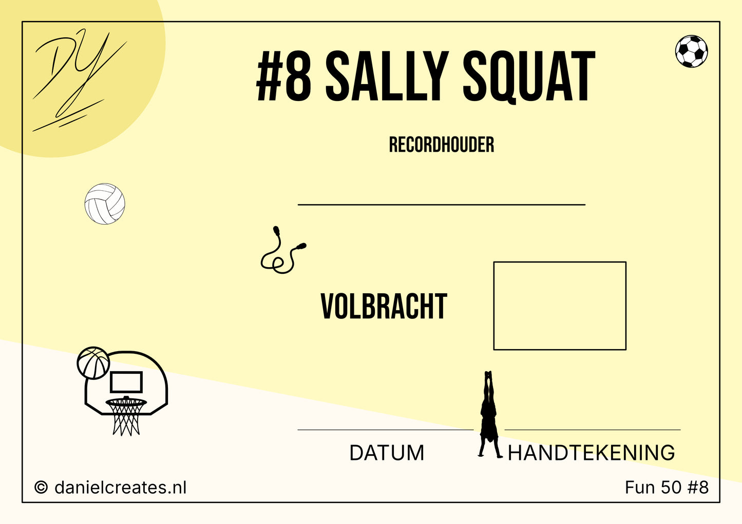 Fun 50 Playbook - NL versie - 50 challenges - 4 categorieën - Digitale download
