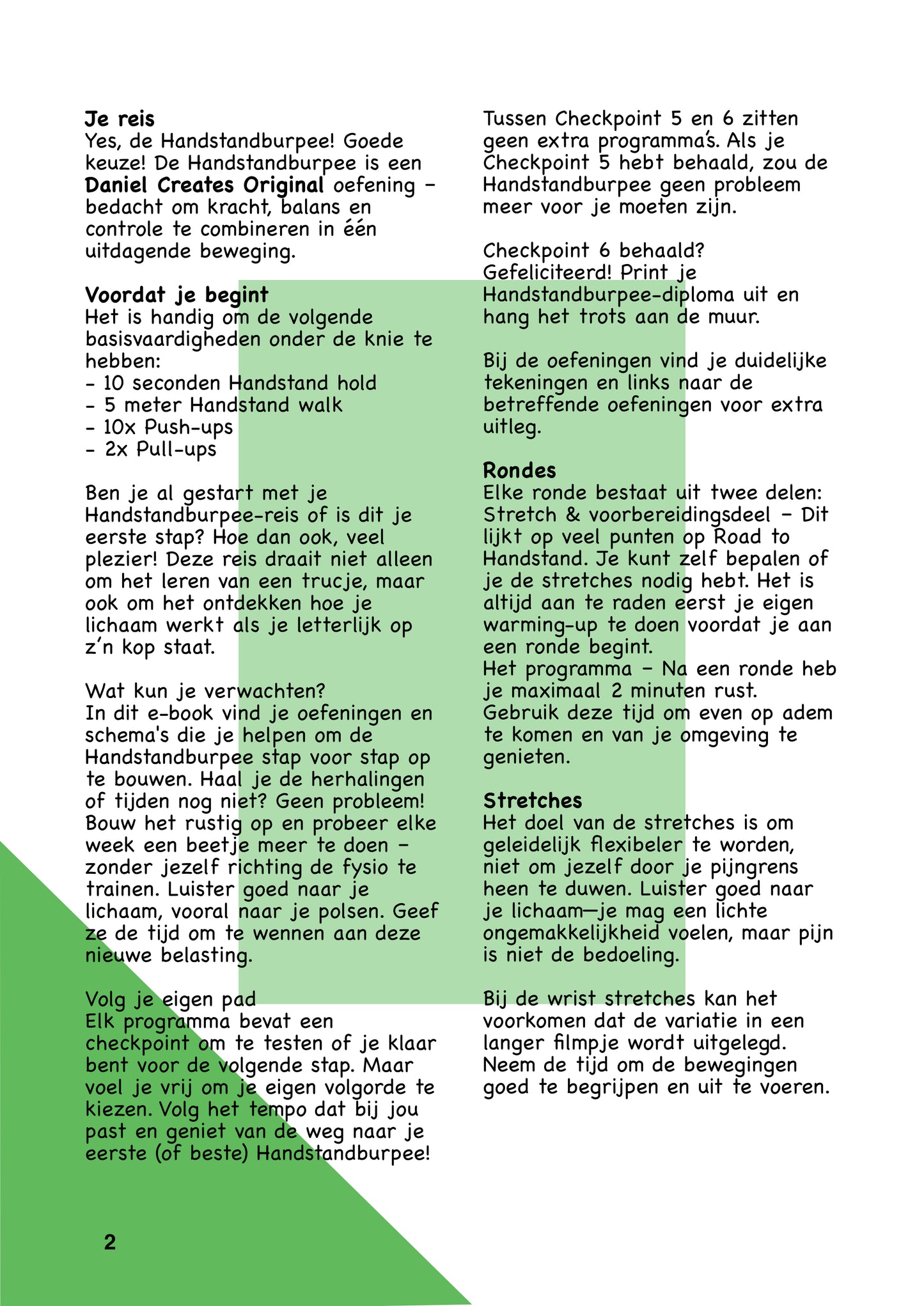Road to Handstandburpee - NL versie - Ebook