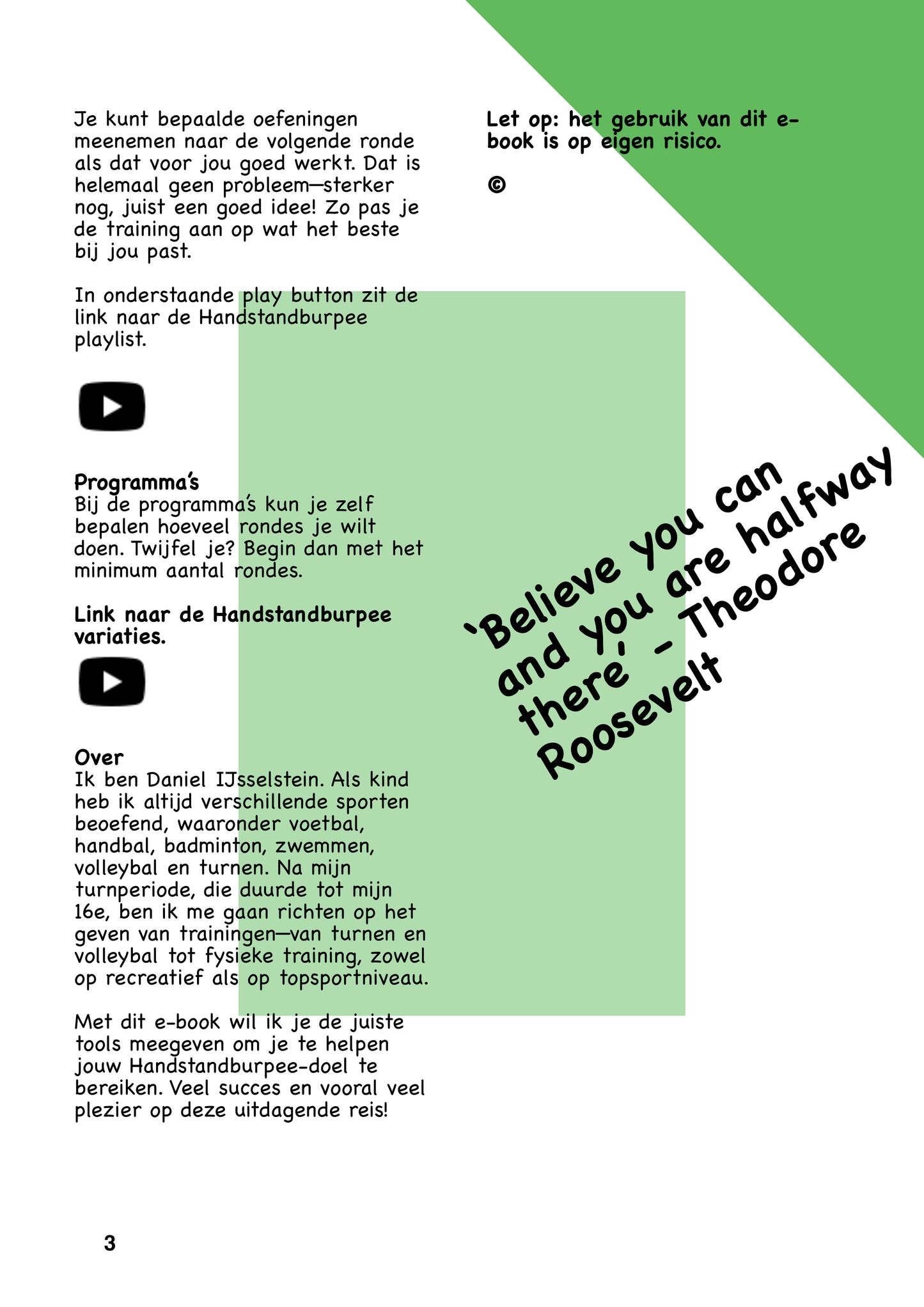 Road to Handstandburpee - NL versie - Ebook