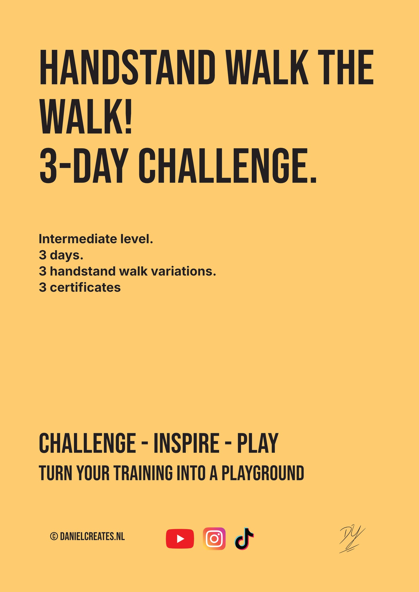 Handstand walk the walk! – 3-day Challenge – EN version - Digital Download