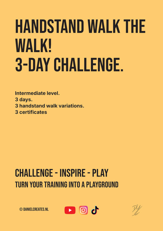 Handstand walk the walk! – 3-day Challenge – EN version - Digital Download