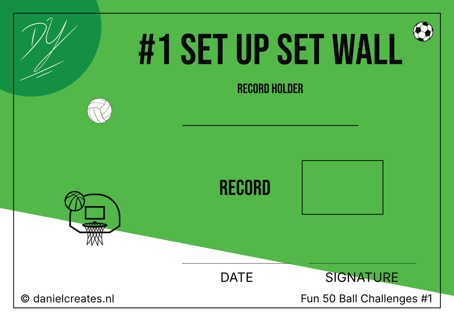 Fun 50 Ball Challenges Playbook - EN version - 50 challenges - 1 category - Digital download