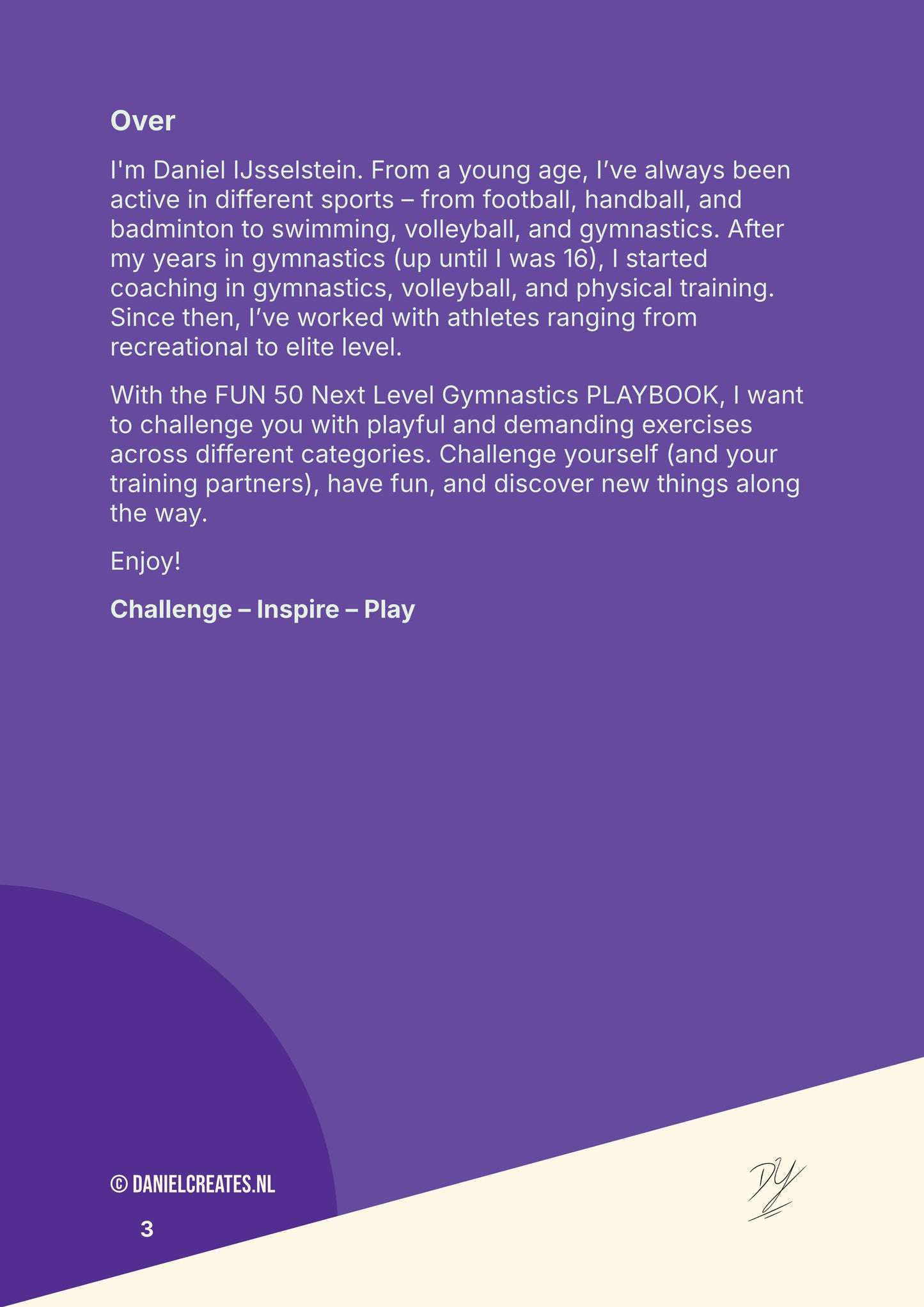 Fun 50 Next Level Gymnastics Playbook - EN version - 50 challenges - 1 category - Digital download