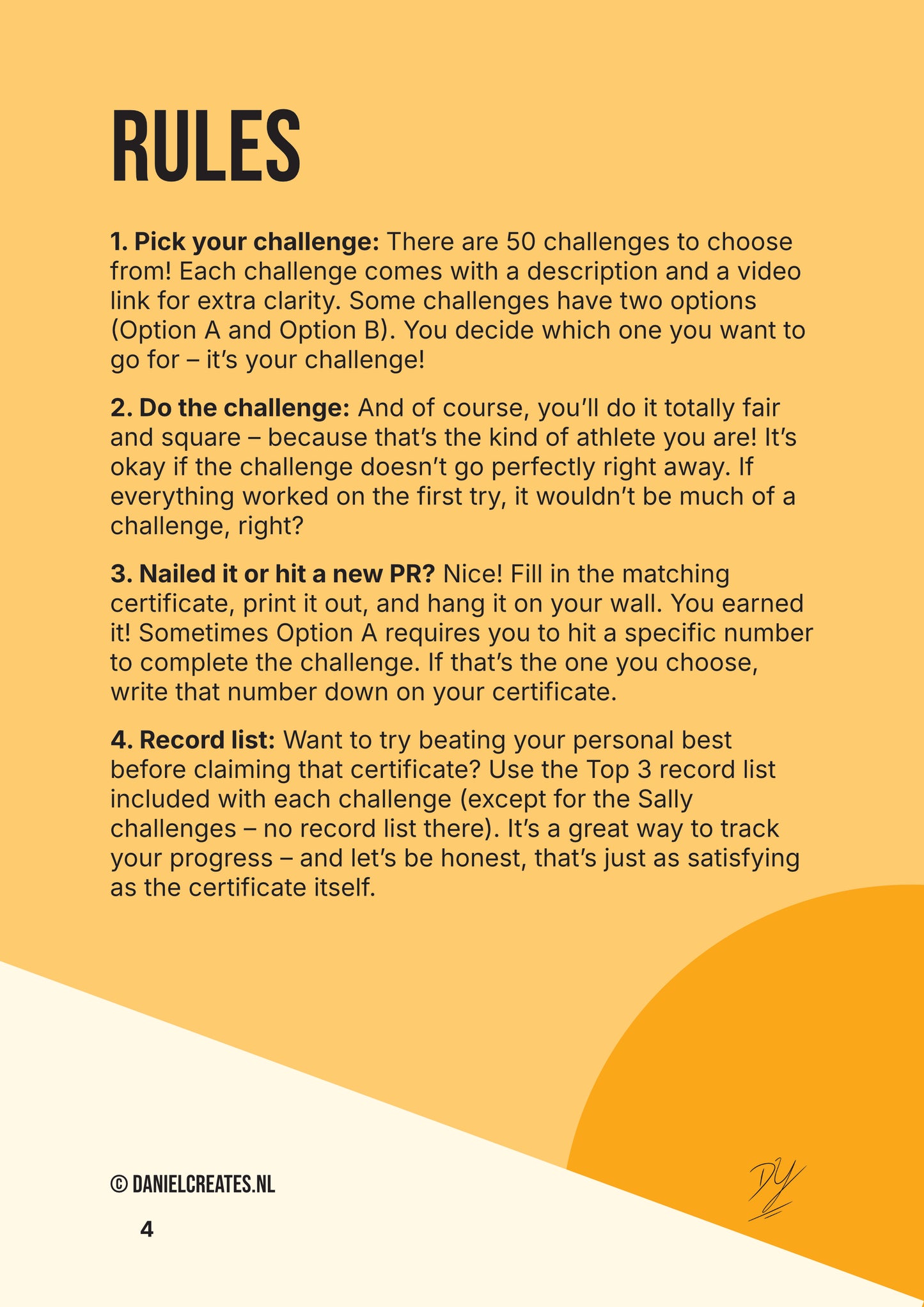 Fun 50 Next Level Playbook - EN version - 50 challenges - 4 categories - Digital download