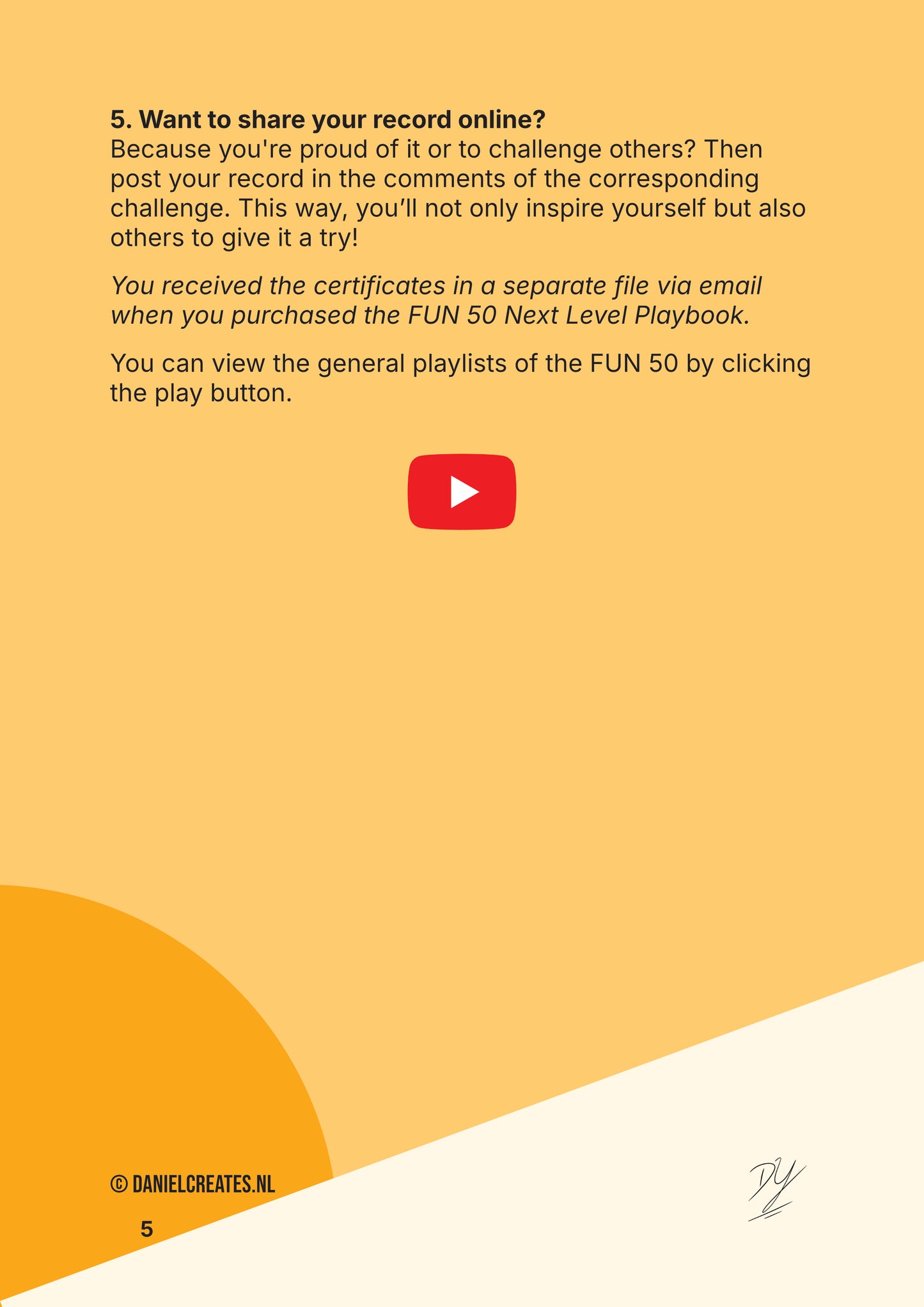 Fun 50 Next Level Playbook - EN version - 50 challenges - 4 categories - Digital download