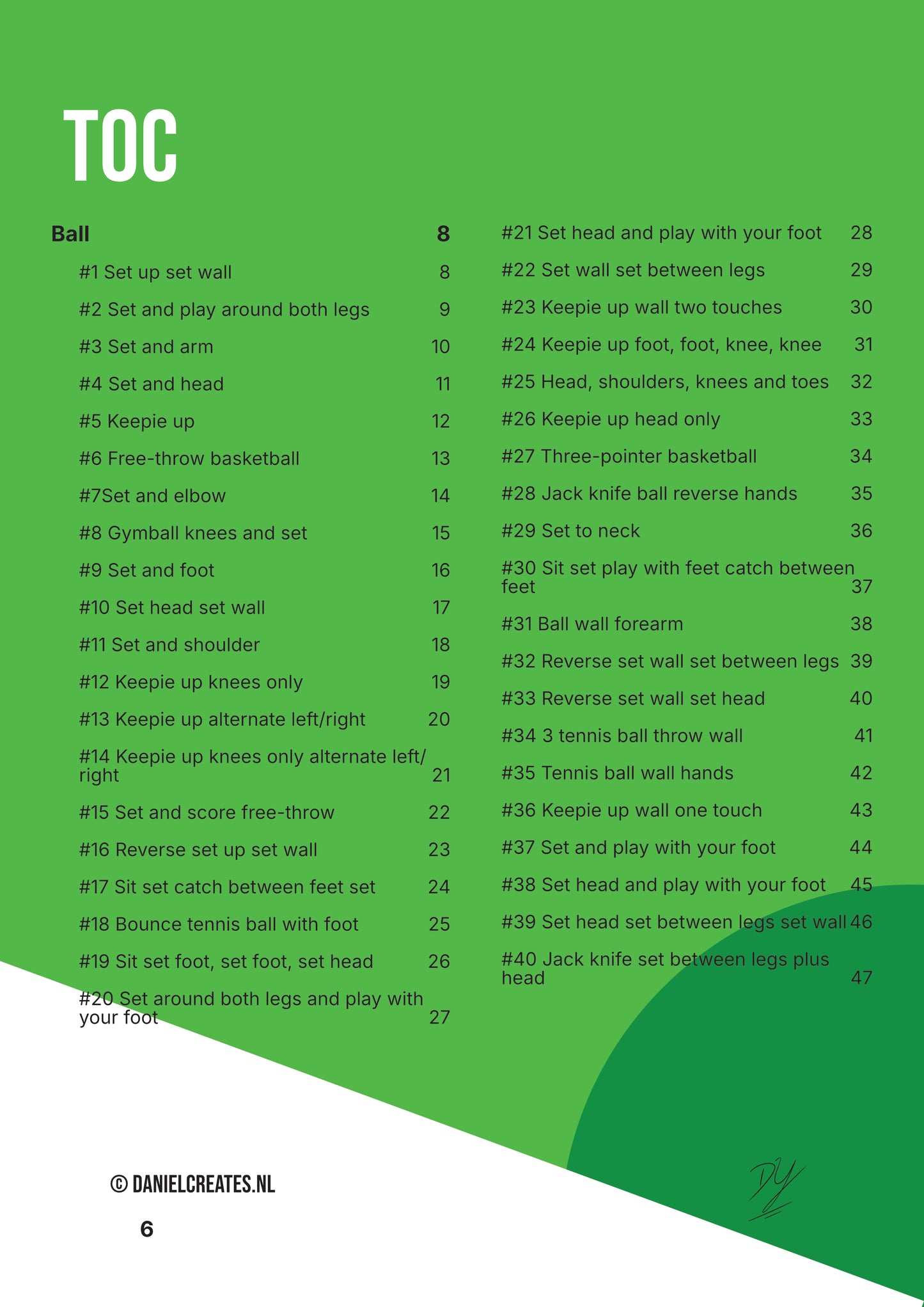 Fun 50 Ball Challenges Playbook - EN version - 50 challenges - 1 category - Digital download