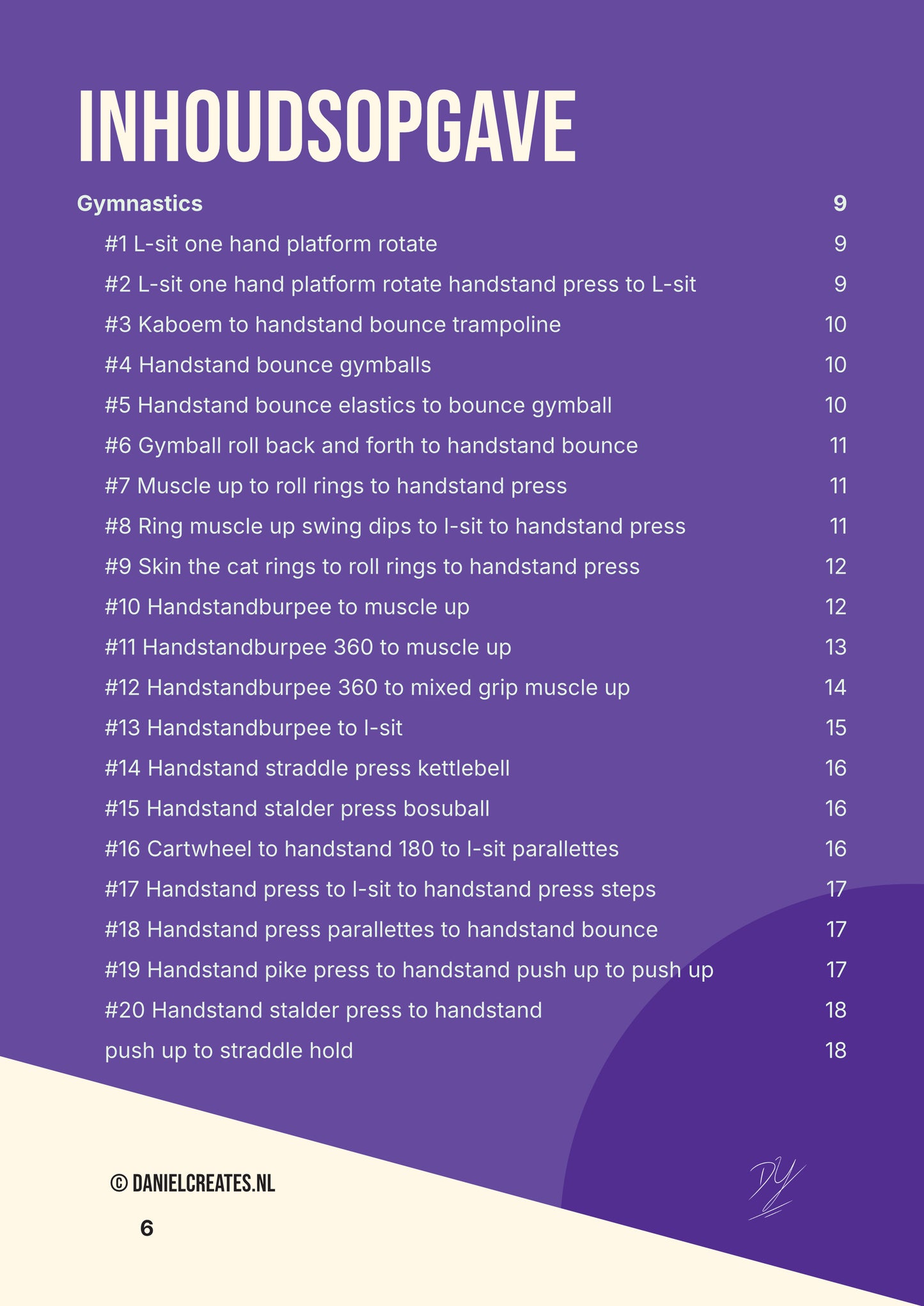 Fun 50 Next Level Gymnastics Playbook - NL versie - 50 challenges - 1 categorie - Digitale download