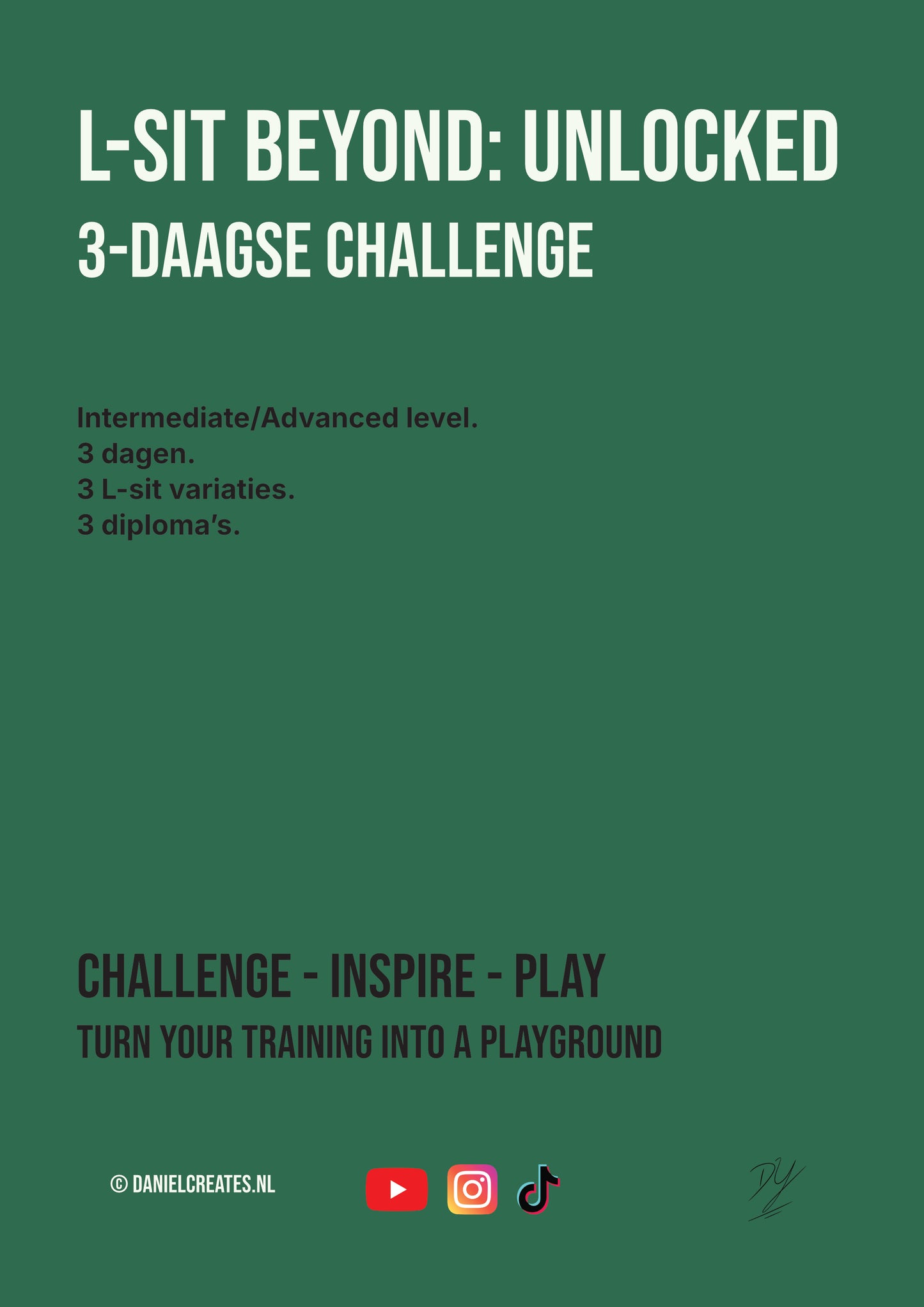 L-sit Beyond: Unlocked – 3-daagse Challenge – NL versie - Digital Download