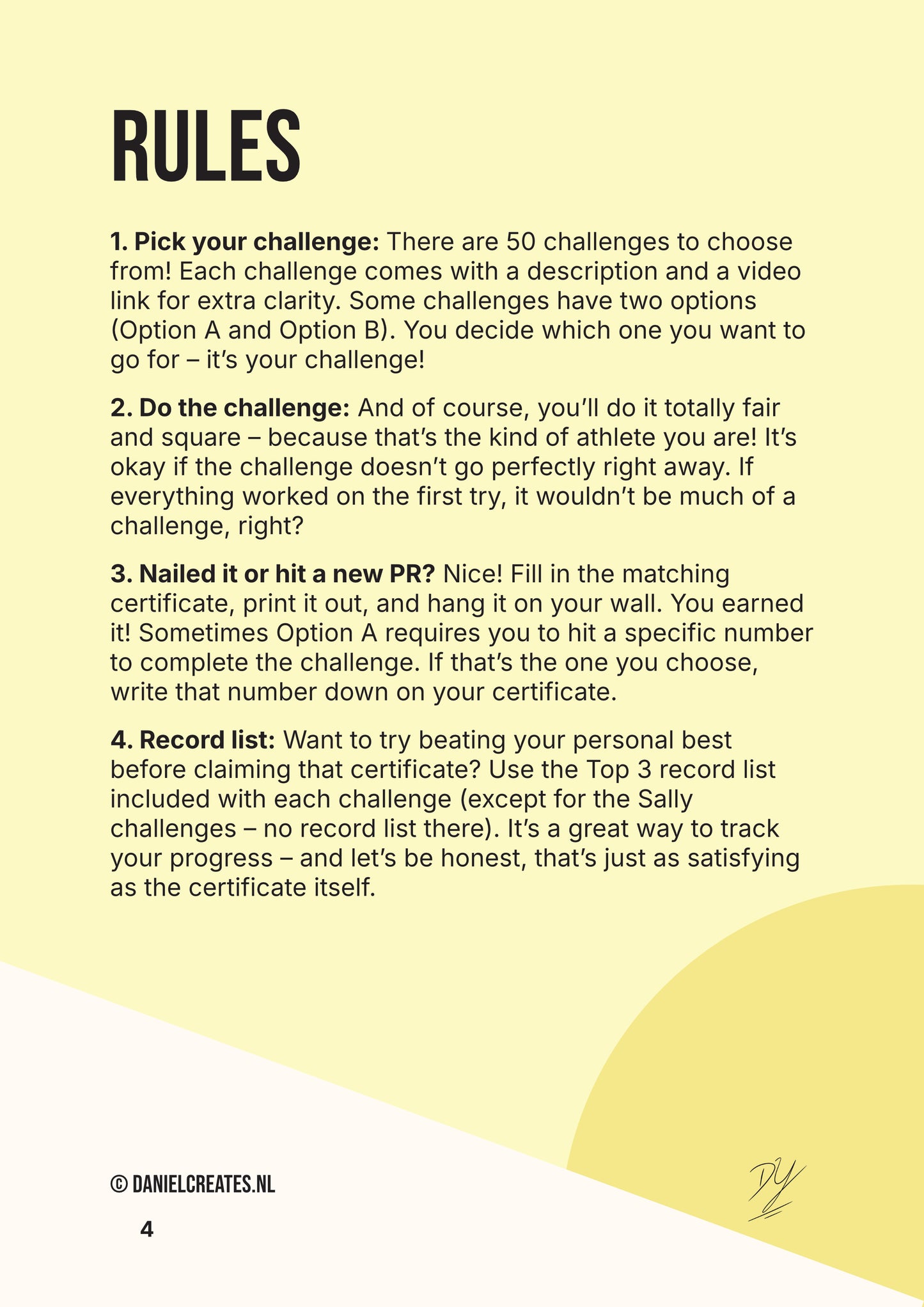 Fun 50 Playbook - EN version - 50 challenges - 4 categories - Digital download