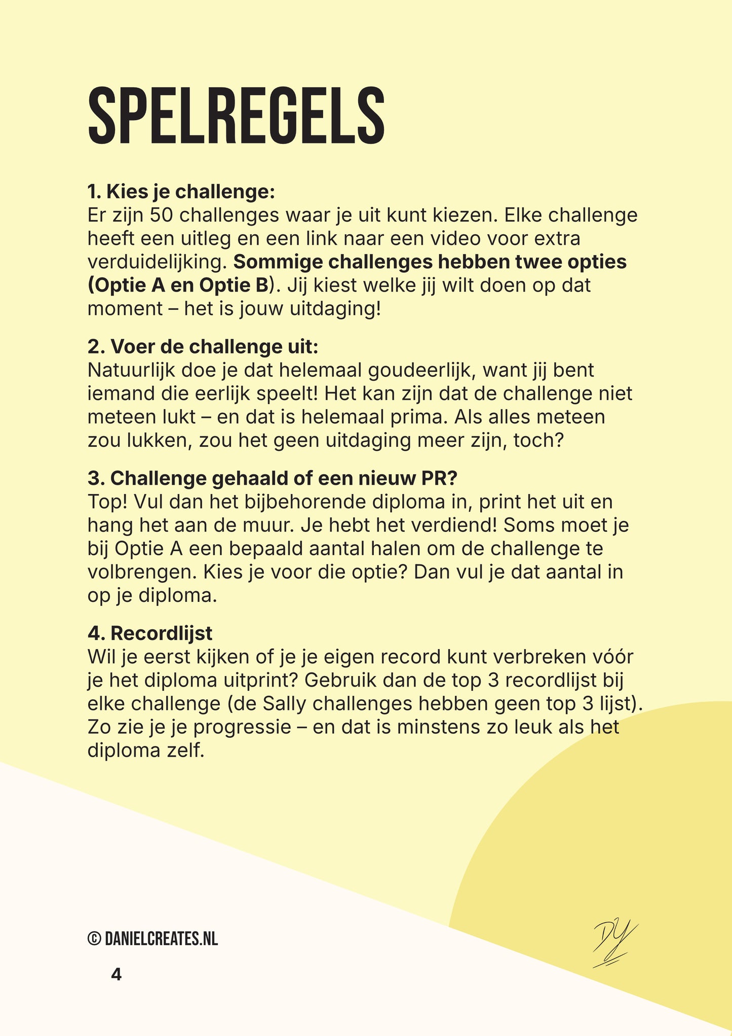 Fun 50 Playbook - NL versie - 50 challenges - 4 categorieën - Digitale download