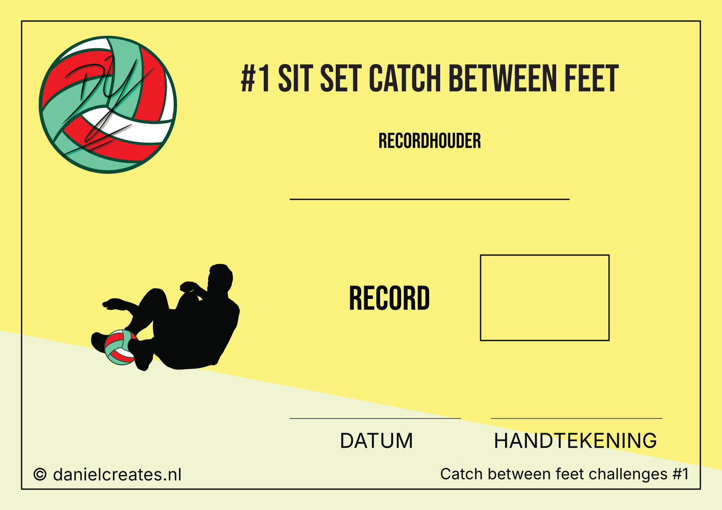 Set and catch between feet challenges – 12 variaties – NL versie - Digital Download