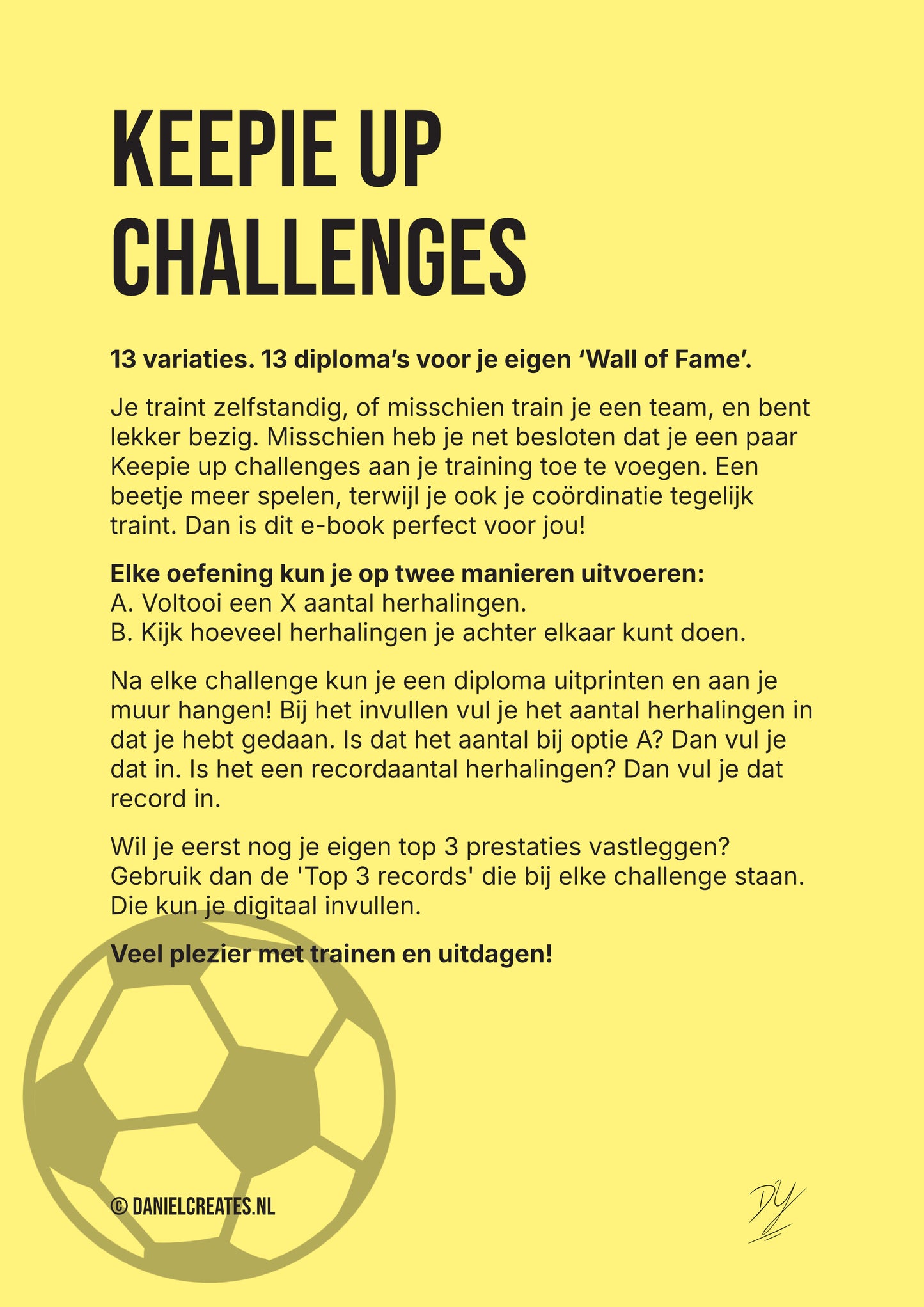 Keepie up challenges – 13 variaties – NL versie - Digital Download