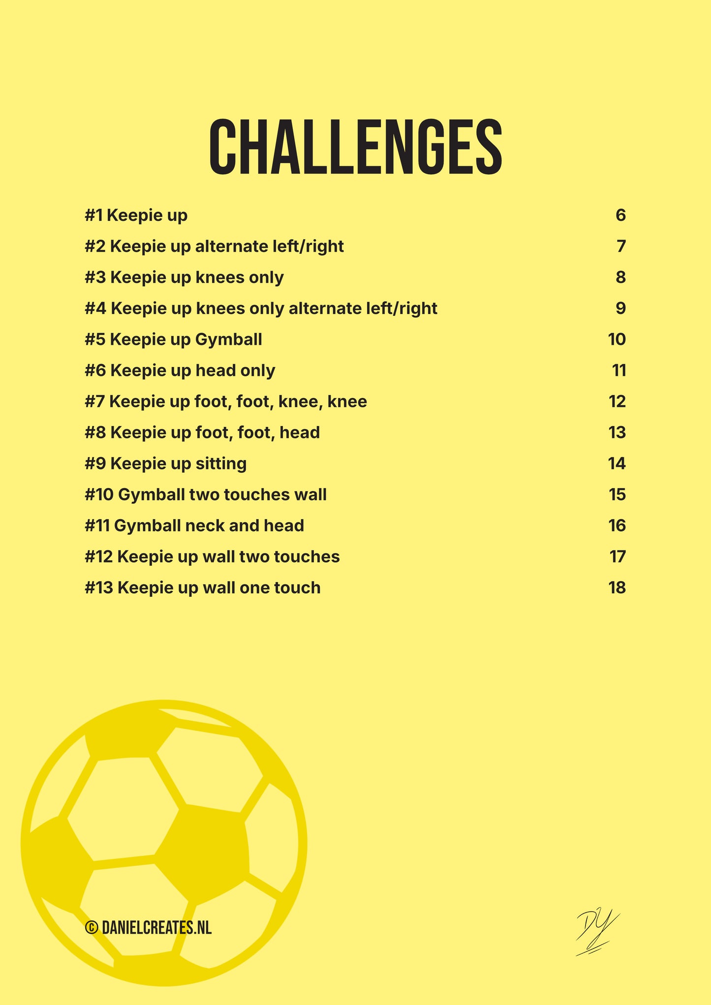 Keepie up challenges – 13 variaties – NL versie - Digital Download