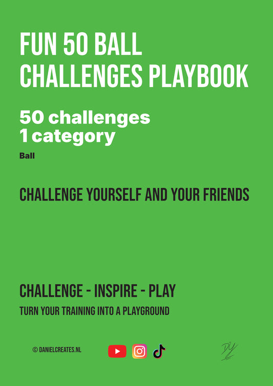 Fun 50 Ball Challenges Playbook - EN version - 50 challenges - 1 category - Digital download