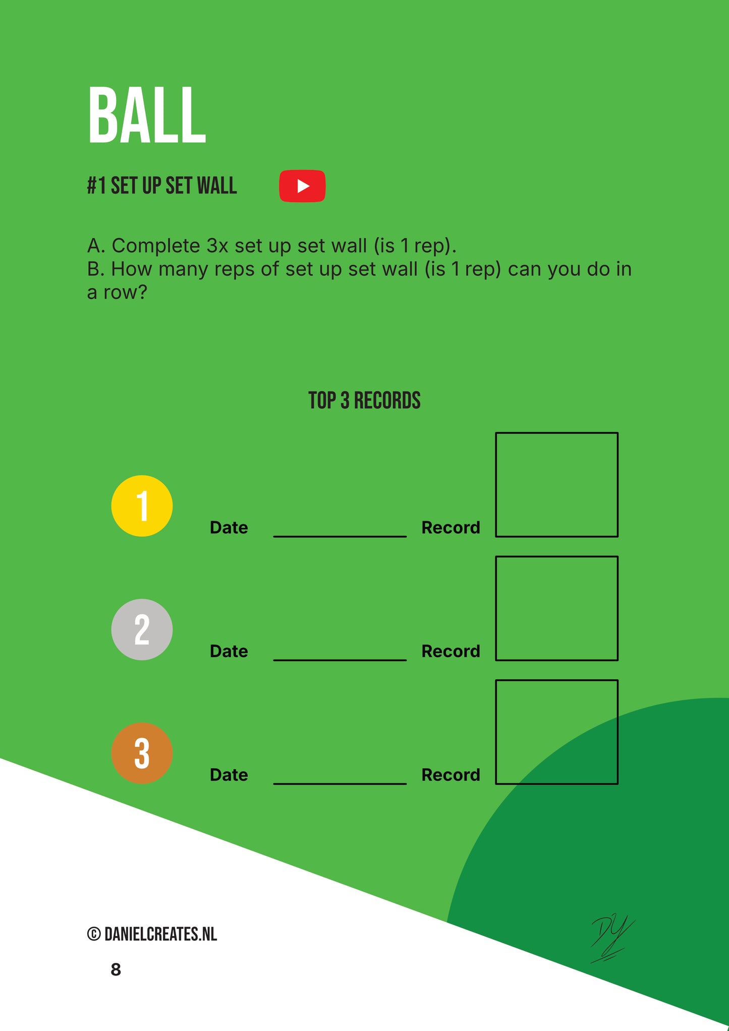 Fun 50 Ball Challenges Playbook - EN version - 50 challenges - 1 category - Digital download
