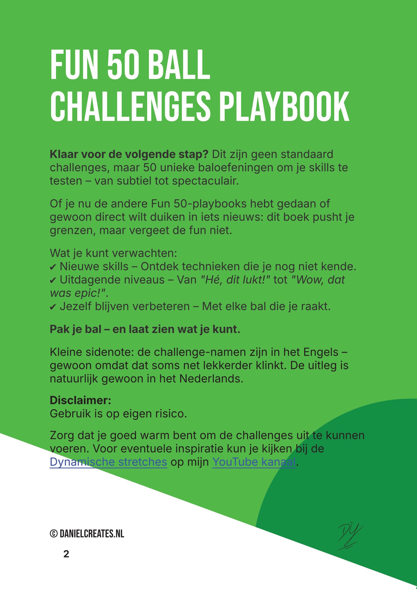 Fun 50 Ball Challenges Playbook - NL versie - 50 challenges - 1 categorie - Digitale download