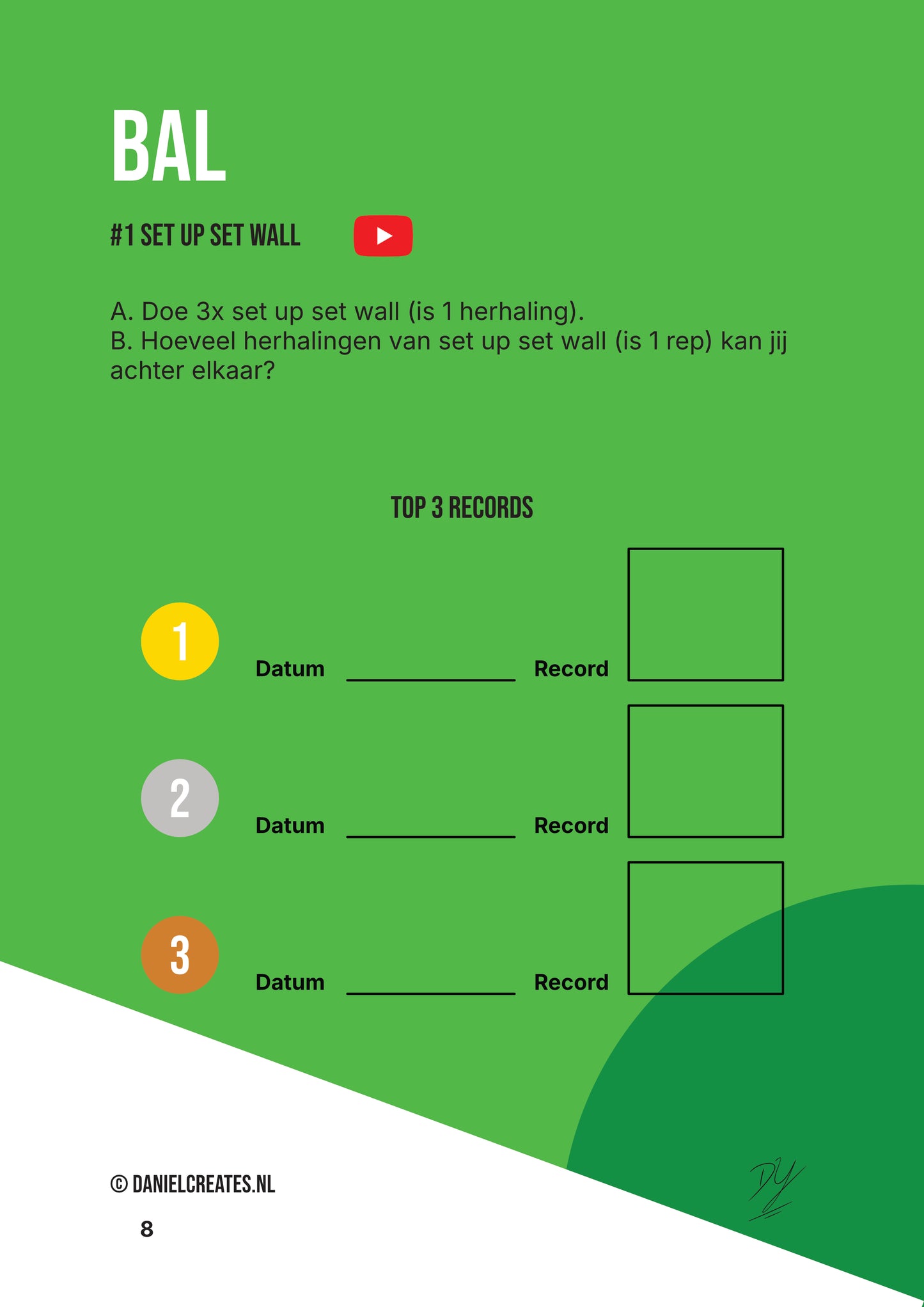 Fun 50 Ball Challenges Playbook - NL versie - 50 challenges - 1 categorie - Digitale download