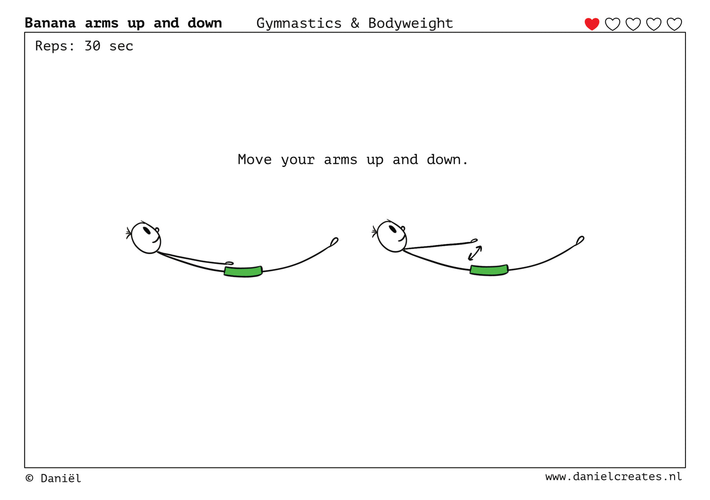 Gymnastics & Bodyweight Cards - EN version - 100 cards - 3 levels - incl free Daniël Creates Board game
