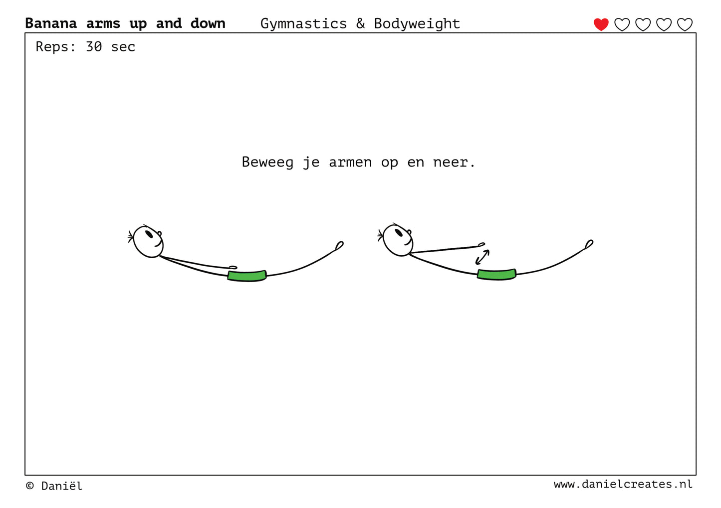 Gymnastics & Bodyweight Cards - NL versie - 100 kaarten - 3 levels - incl gratis Daniël Creates Bordspel