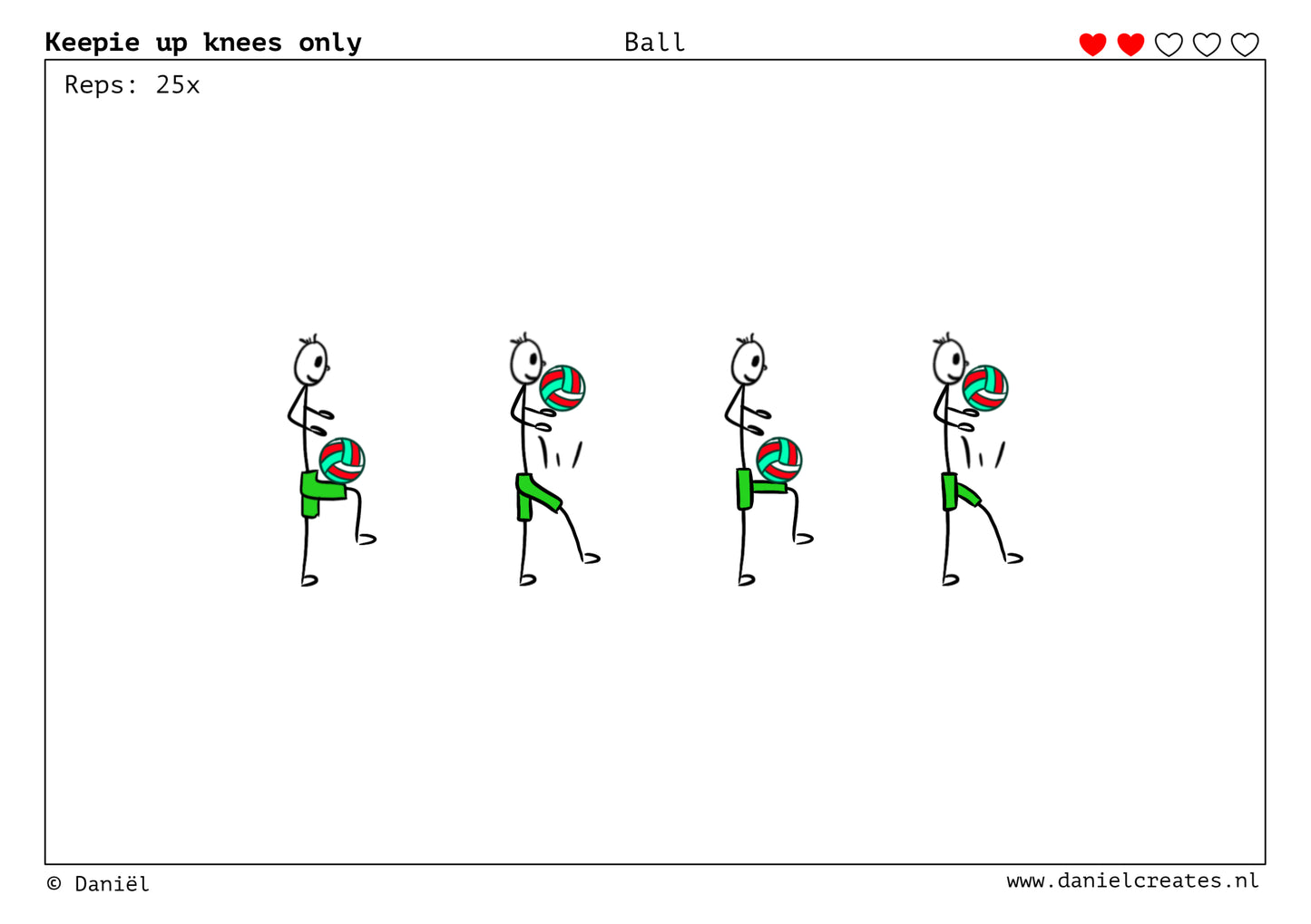 Ball Skills Cards - NL versie - 45 kaarten - 4 levels - incl gratis Daniël Creates Bordspel