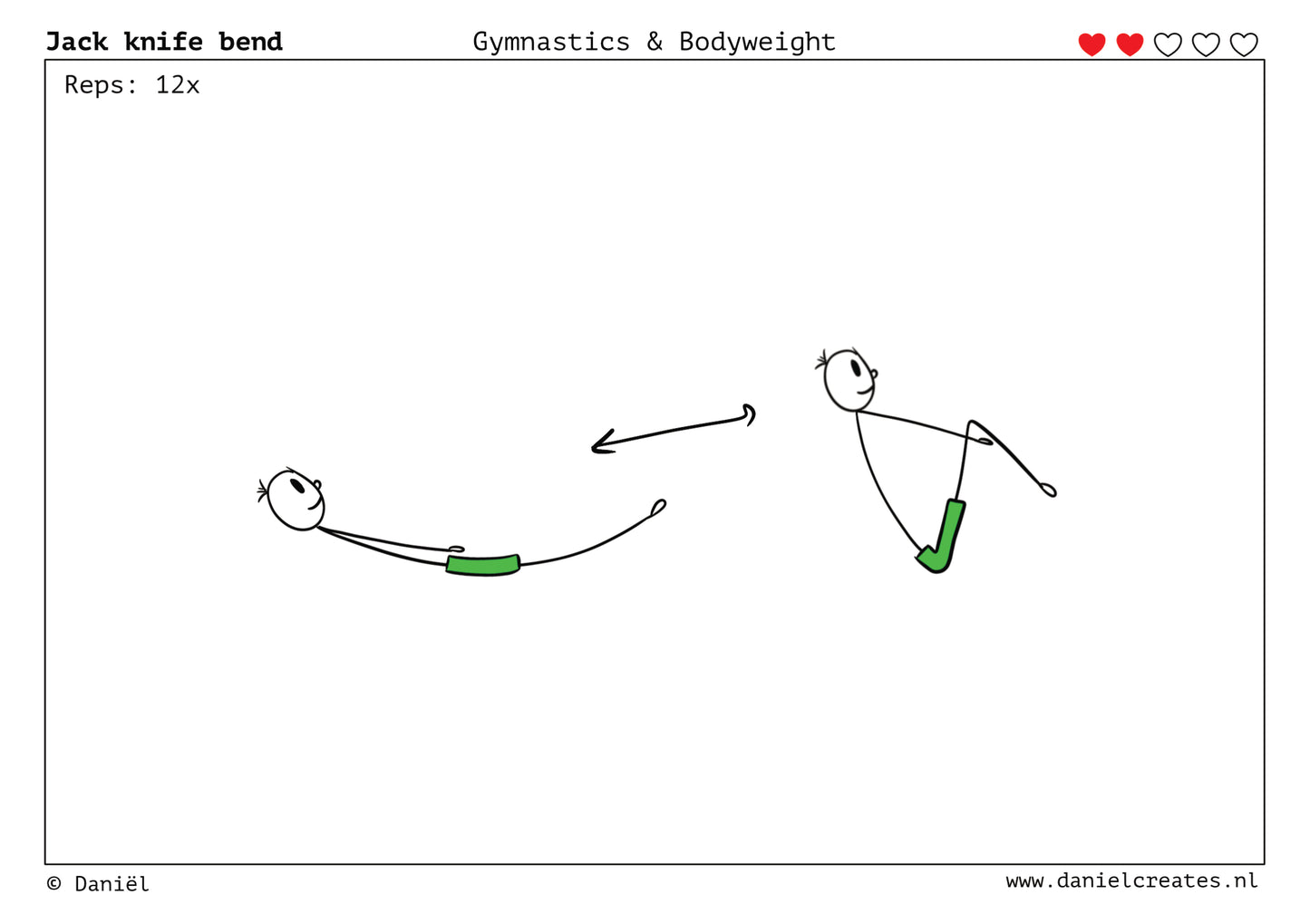 Gymnastics & Bodyweight Cards - EN version - 100 cards - 3 levels - incl free Daniël Creates Board game