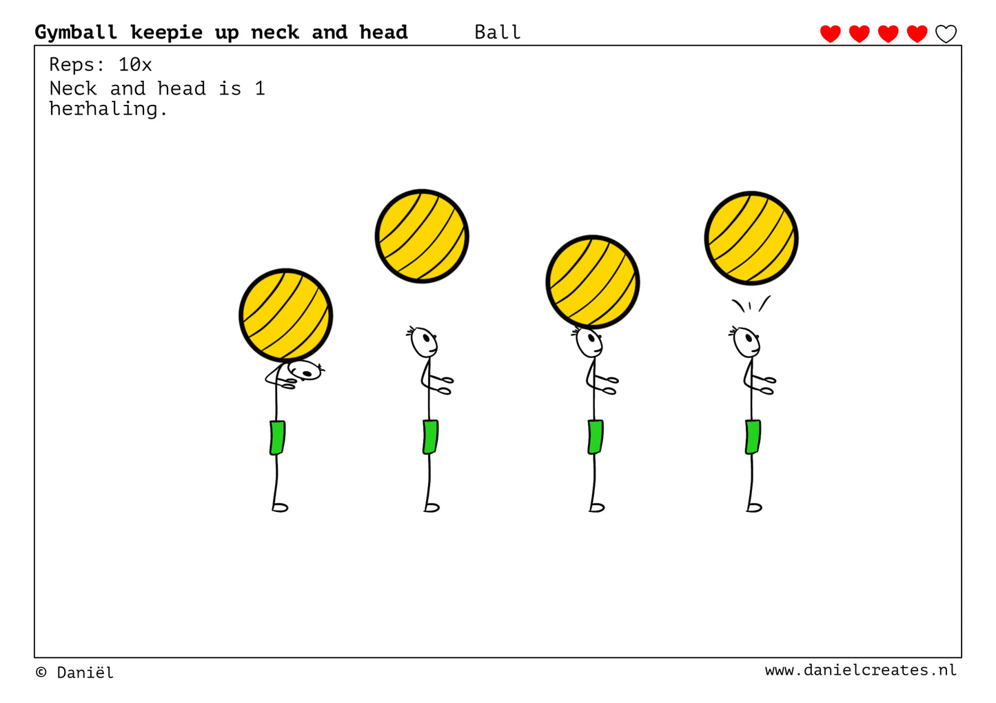 Ball Skills Cards - NL versie - 45 kaarten - 4 levels - incl gratis Daniël Creates Bordspel