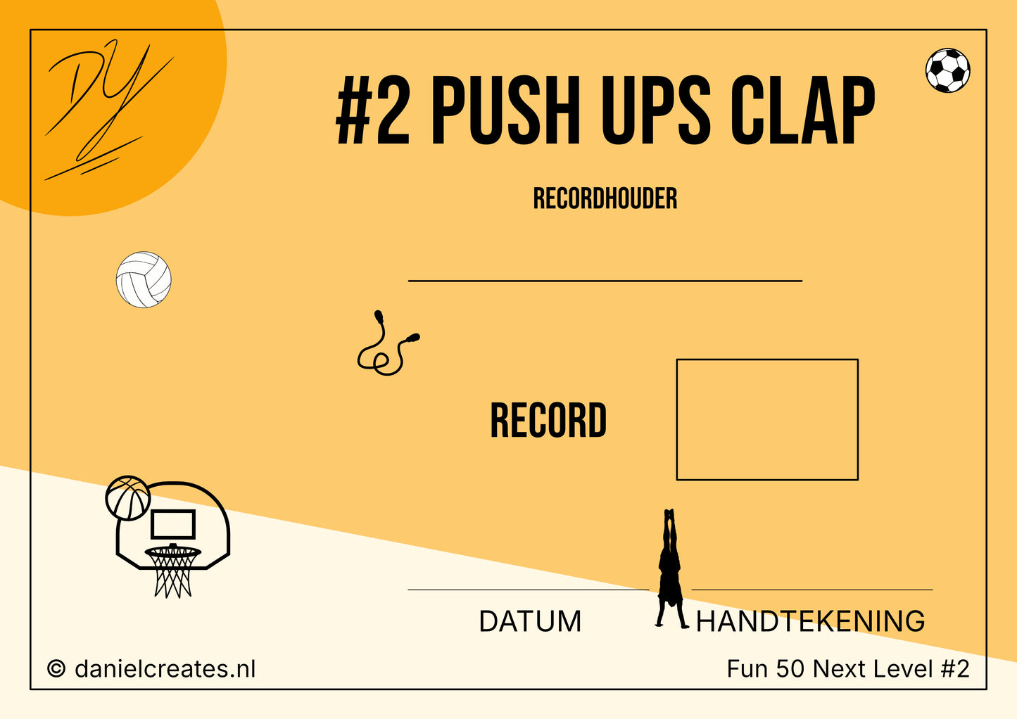 Fun 50 Next Level Playbook - NL versie - 50 challenges - 4 categorieën - Digitale download