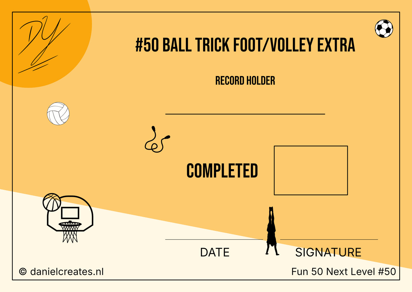 Fun 50 Next Level Playbook - EN version - 50 challenges - 4 categories - Digital download