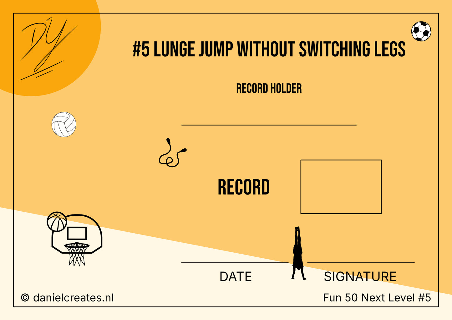 Fun 50 Next Level Playbook - EN version - 50 challenges - 4 categories - Digital download