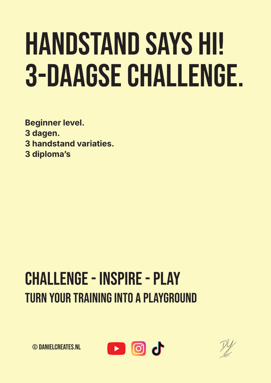 Handstand says Hi! – 3-daagse Challenge – NL versie - Digital Download