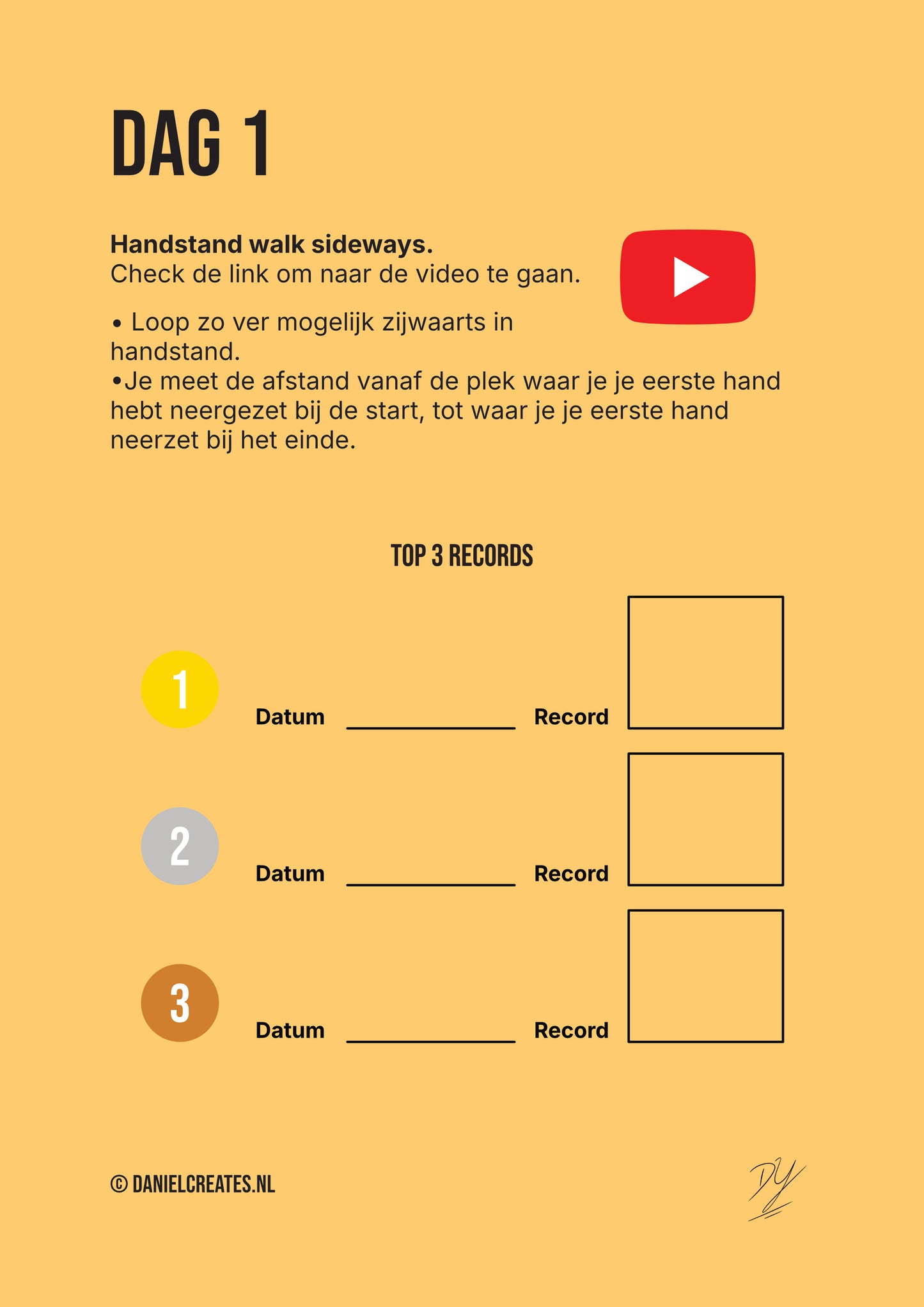 Handstand walk the walk! – 3-daagse Challenge – NL versie - Digital Download