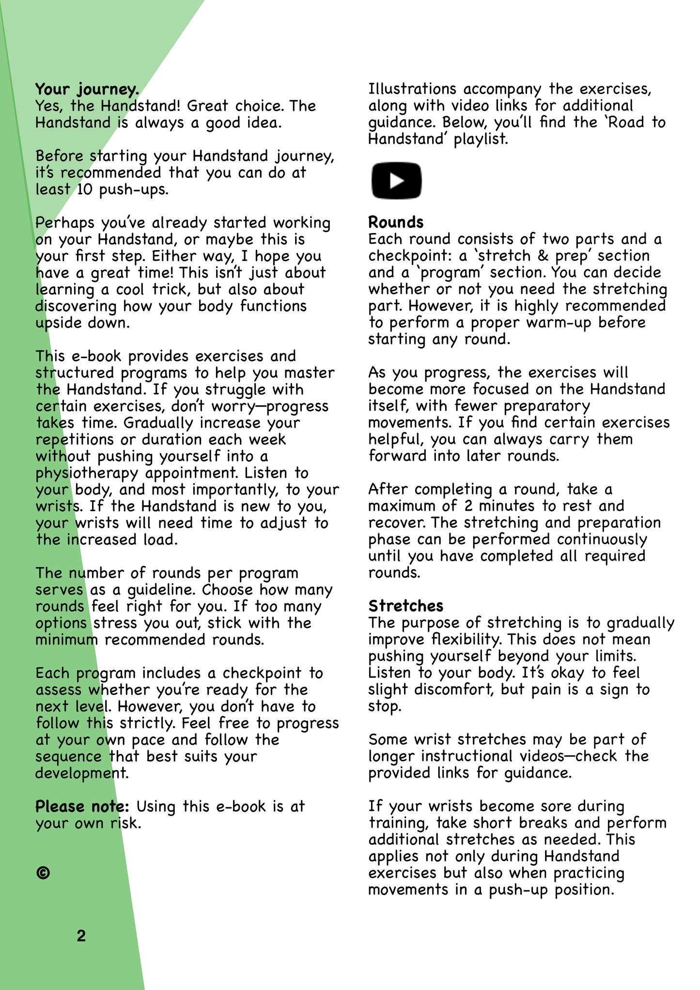 Road to Handstand - EN version - Ebook