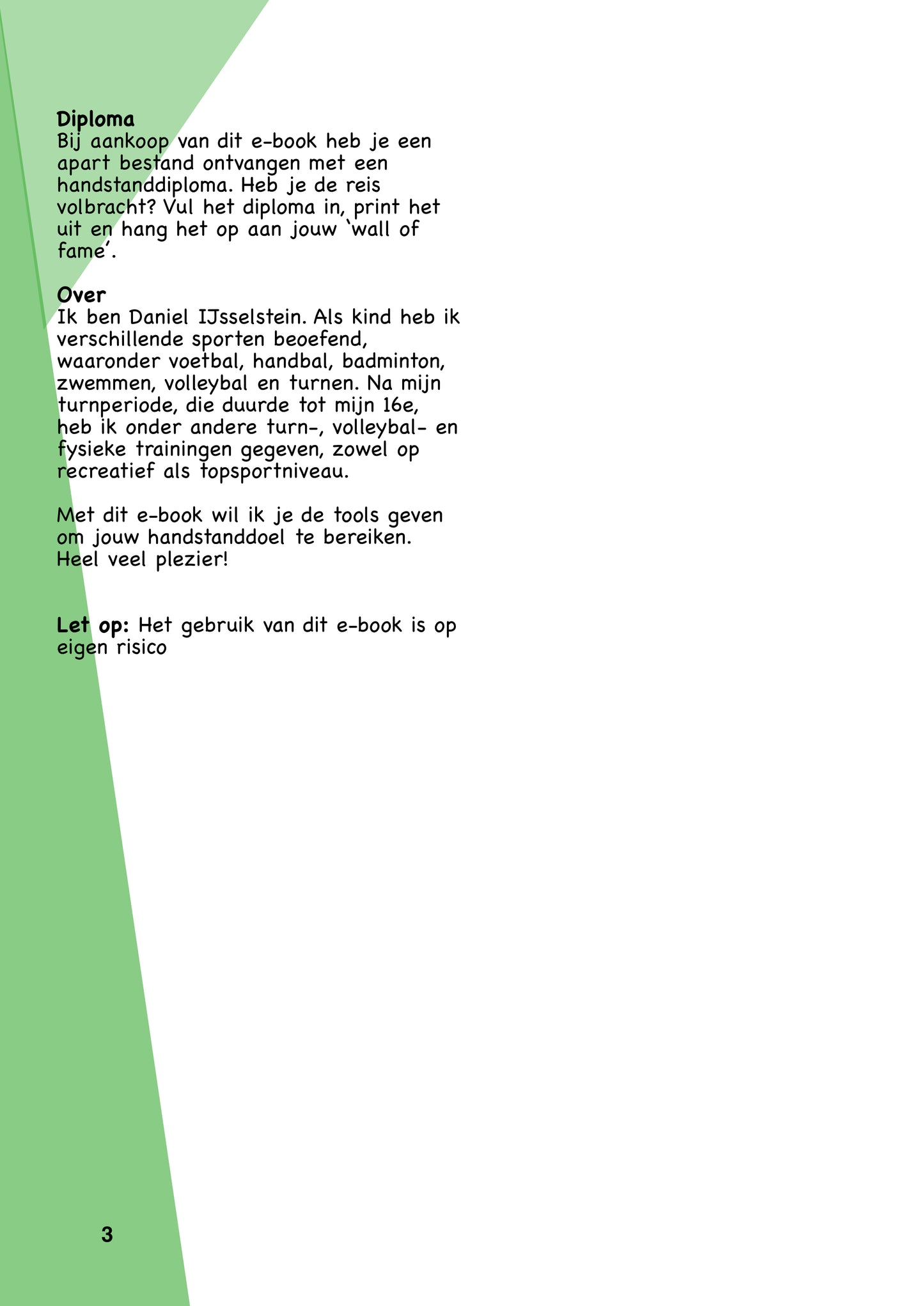 Road to Handstand - NL versie - Ebook