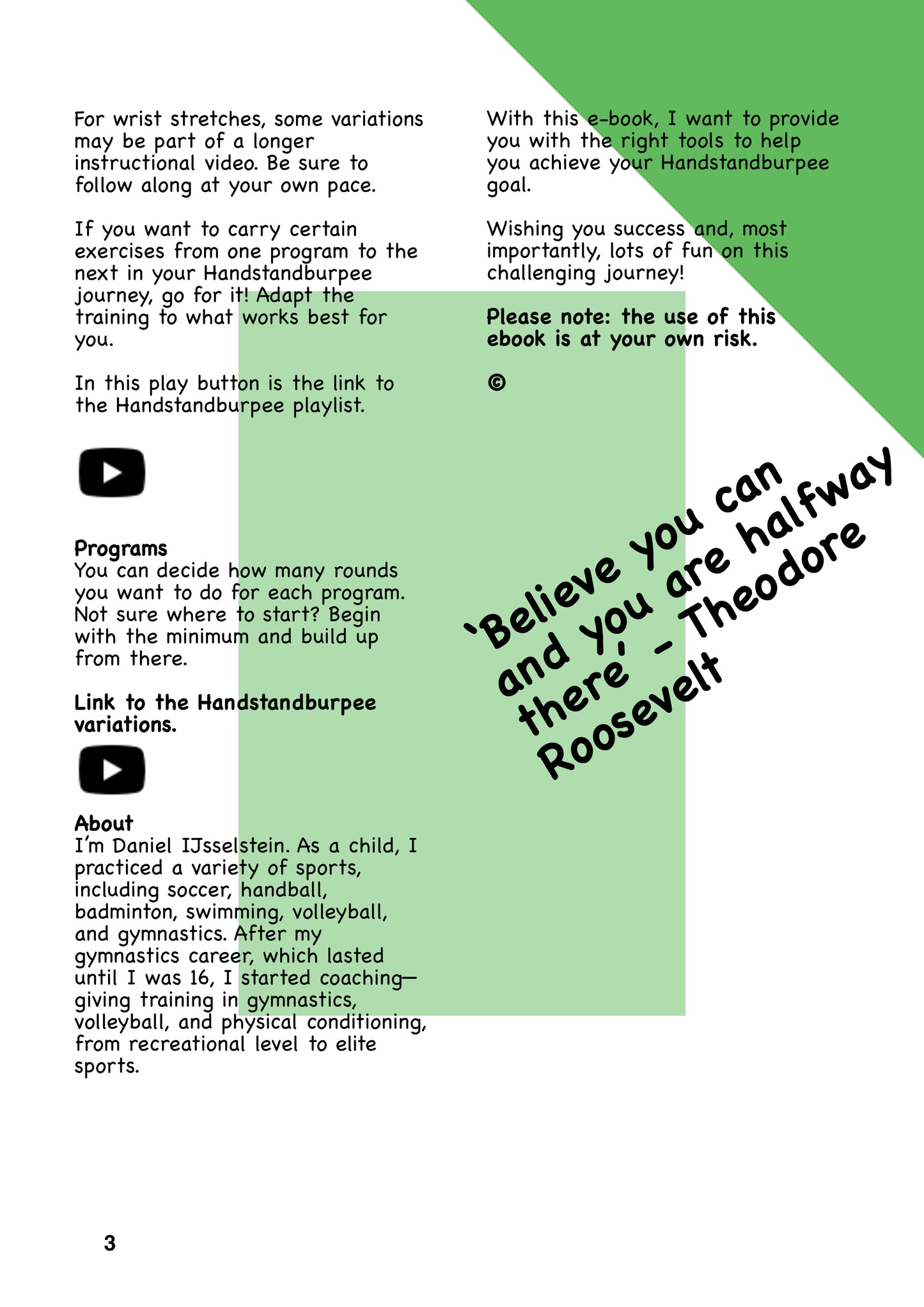Road to Handstandburpee - EN version - Ebook