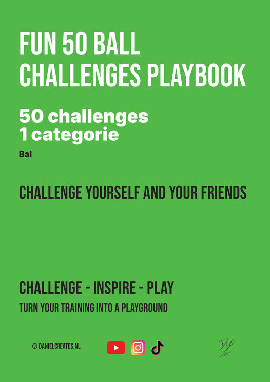 Fun 50 Ball Challenges Playbook - NL versie - 50 challenges - 1 categorie - Digitale download